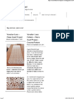 Piano Scarf - Crochet Thread PDF