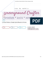 Crochet Pattern - Simple Spiral Beanie in 8 Sizes - Underground Crafter
