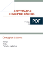 Diasistemática: Conceptos Básicos: Pedagogía en Castellano María Teresa Núñez