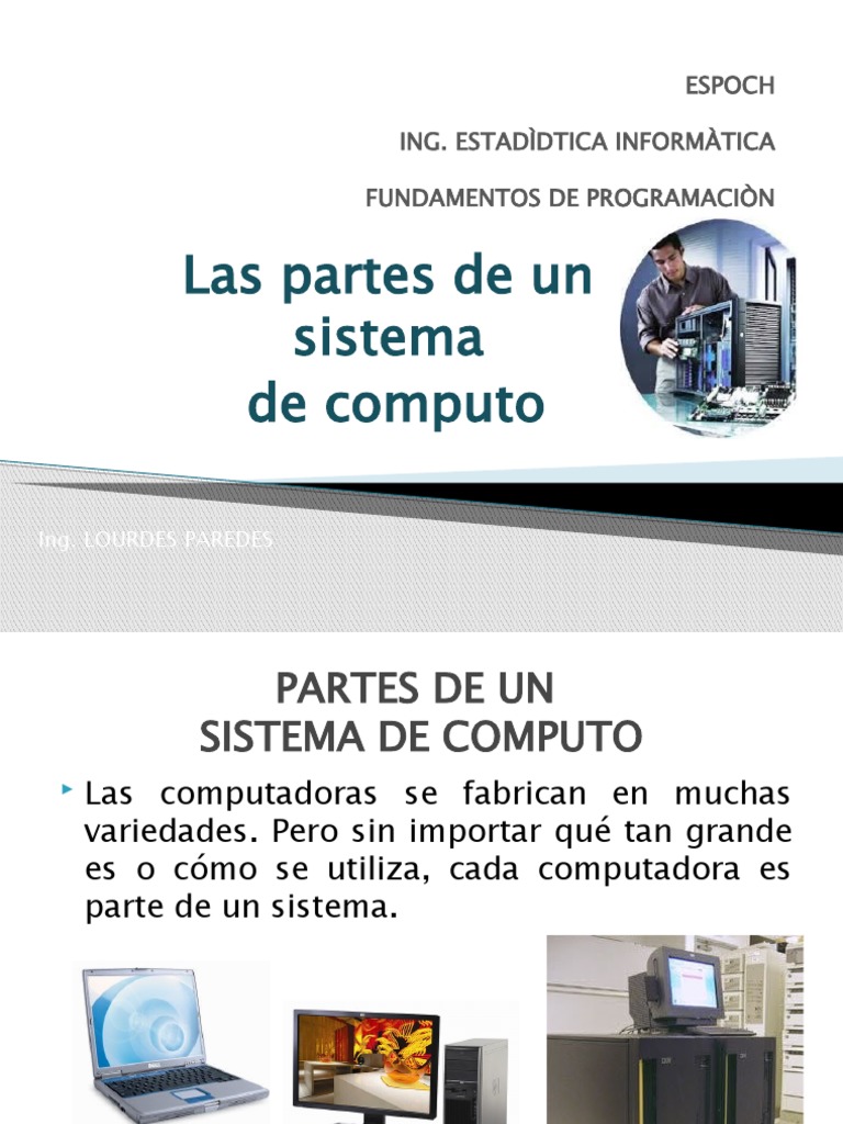 Partes de un Sistema de Cómputo | PDF | Hardware de la computadora ...