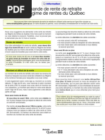 Demande de prestation de retraite publique | PDF