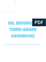 2020-2021 Miss Brandles 3rd Grade Handbook