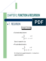 Chapter 2: Function & Recursion