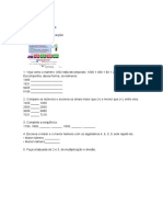 Atividade de Matemática-Decompondo Os Números