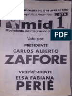 Presidenciales 2003