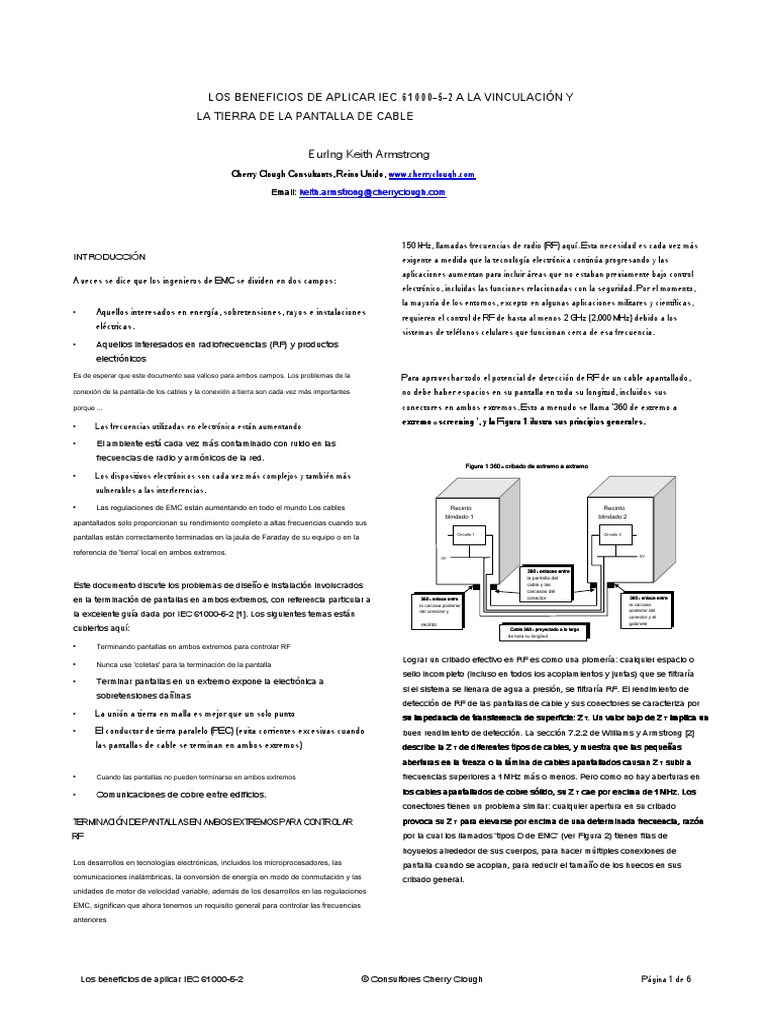 Armstrong Benefits Iec 61000 5 2.en Es PDF Frecuencia de radio