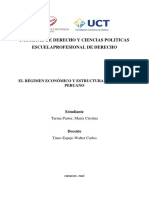 El Régimen Económico y Estructura Del Estado Peruano