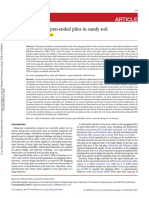 Plugging Effect of Open-Ended Piles in Sandy Soil