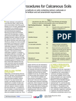 Soil Testing Procedures For Calcareous Soils