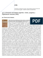 ✍ La formación del Estado argentino. Orden, progreso y organización nacional [1982] _ Teoría de la historia.pdf