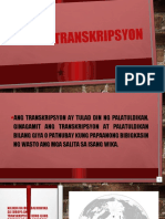 Transkripsyon