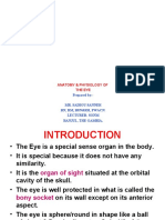 Anatomy & Physiology of The Eye: Prepared By:-Mr. Saihou Sanneh RN, RM, BSN&RH, Fwacn. Lecturer - Sonm Banjul, The Gambia