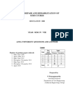 CE 2071 Structures Repair Rehabilitation Questions Answers