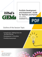 Portfolio Development and Assessment: Guide For Teachers and Parents