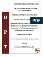 Proyecto de Investigacion-Leche