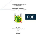 Silabo Analisis Estructural 1