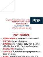 Anatomy & Physiology of The Female Reproductive System. Prepared By: - (Fwacn, BSN&RH, RM, RN)