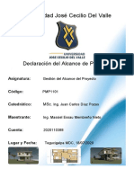 Declaración Del Alcance (Vivienda Multifamiliar (Proyecto Piloto) )