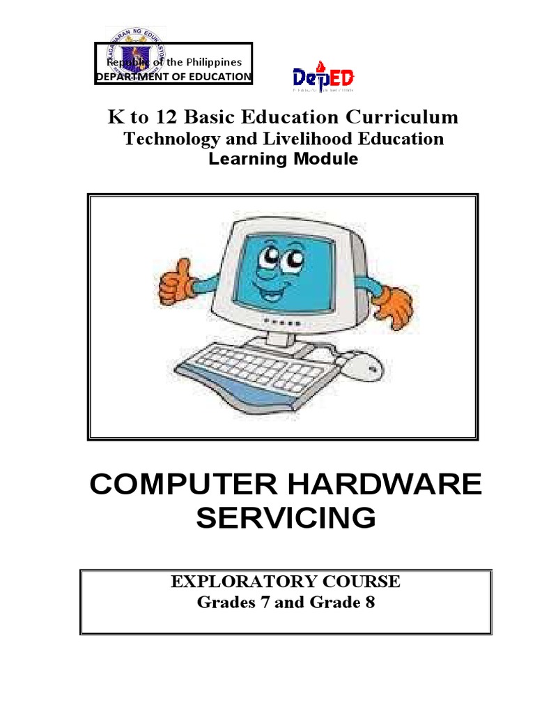 K To 12 PC Hardware Servicing Learning Module | PDF | Computer Data ...