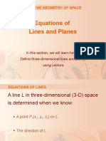 Module 5 Equations of Lines and Planes