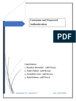 Username and Password Authentication