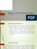 Etapas en Pirometalurgia