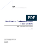 Des Élections Fondamentalement Viciées en Haïti