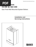 Baxi System 35 60 Service manual