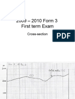 2009 - 2010 Form 3 First Term Exam: Cross-Section