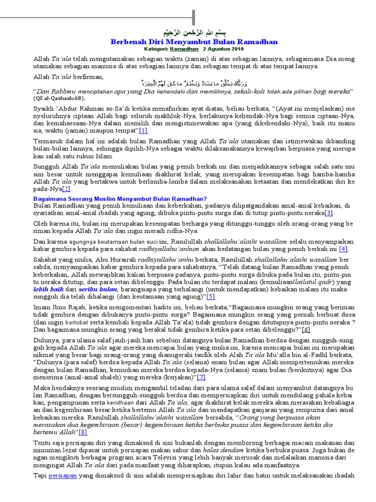 Berbenah Diri Menyambut Bulan Ramadhan Pdf
