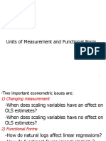 Units of Measurement and Functional Form