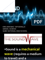 Sound: Kris Ann Mae Yap-Bonilla Grade 7 Science Subic National High School
