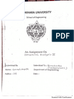 Assignment of Structural Analysis-II