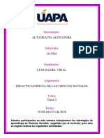 TAREA 2 DIDACTICA Especial de C. SOCIALES