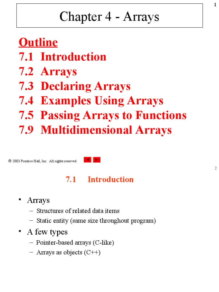 Introduction to Arrays: Declaring, Initializing, and Accessing Elements ...