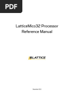 Latticemico32 Processor Reference Manual: December 2012