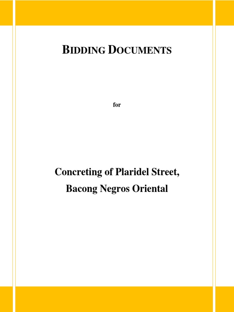 Bidding Documents | PDF | Joint Venture | Ownership