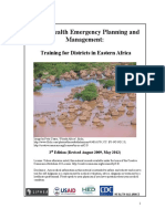 Public Health Emergency Planning and Management:: Training For Districts in Eastern Africa