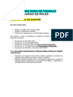 TALLER ISO 19011 Juego de Roles GRUPO 2 ROL DE AUDITOR