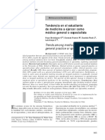 Tendencia A Ejercer Como General o Especialista (2009) PDF