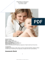 Case History of Focal Pneumonia