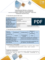 Guía de Actividades y Rúbrica de Evaluación - Fase Final - Evaluación Final Del Curso