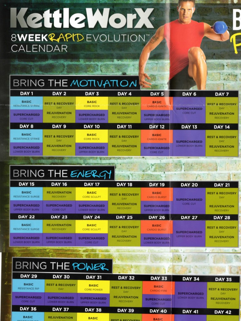 KettleWorX 8 Week Rapid Evolution Calender  PDF