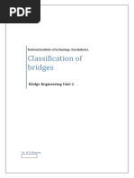 Classification of Bridges: Bridge Engineering Unit-2