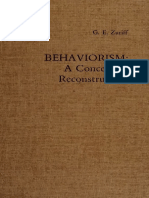 Behaviorism - A Conceptual Reco - Zuriff, G. E. (Gerald E.)
