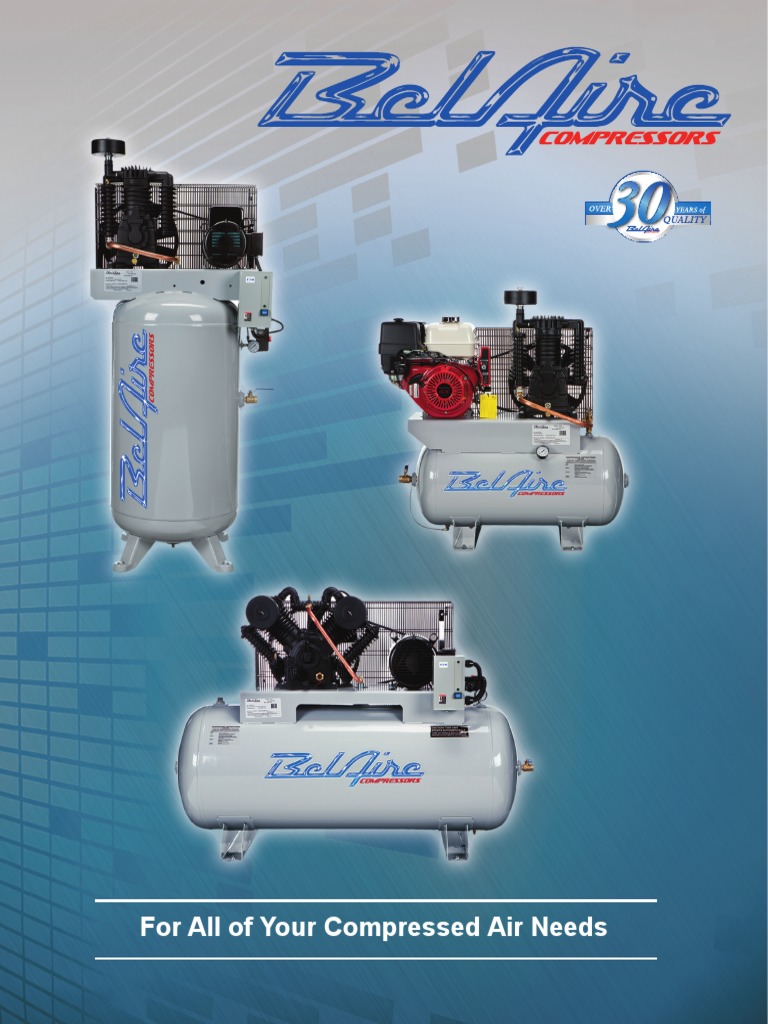 Belaire Compressor Catalog PDF Mechanical Engineering