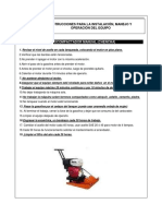 Procediemiento Seguro Manejo de Vibrocompactador Tipo Rana PDF