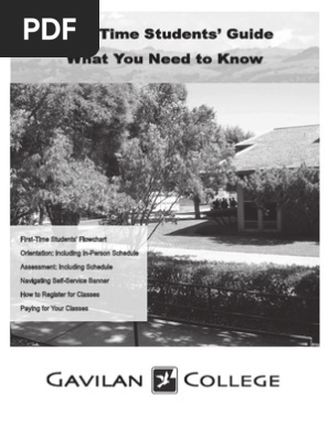 Gavilan College Guide For New Students Personal Identification