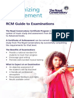 Recognizing Achievement: RCM Guide To Examinations