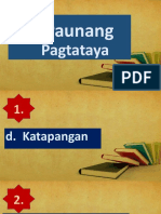 Paunang Pagtataya